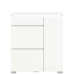 Moderne Schuh-Kombikommode in Weiß - Dany