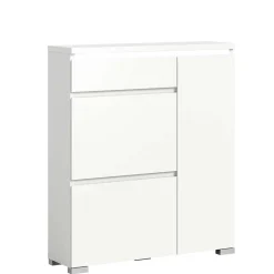 Moderne Schuh-Kombikommode in Weiß - Dany