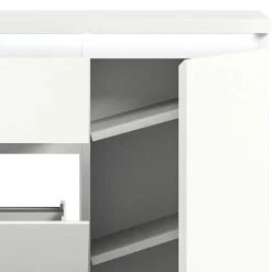 Moderne Schuh-Kombikommode in Weiß - Dany