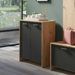 Moderne Schuhkommode zweifarbig - Ungaran