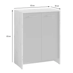 Moderne Schuhkommode zweifarbig - Ungaran