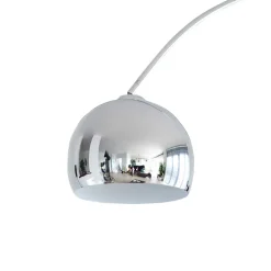 Moderne Stehlampe Bogenleuchte in Chrom - Ina