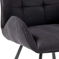 Moderne Stühle in Grau Schwarz - Plovema (2er Set)