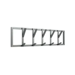 Moderne Wandgarderobe mit fünf Kleiderhaken - Claudira