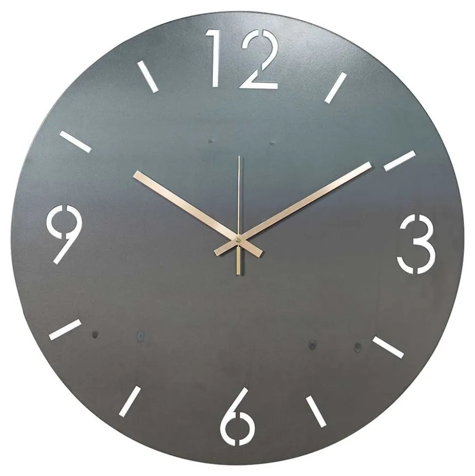 Moderne Wanduhr aus Stahl in Rund - Emsa