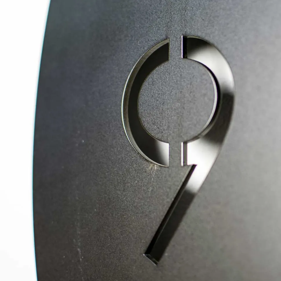 Moderne Wanduhr aus Stahl in Rund - Emsa