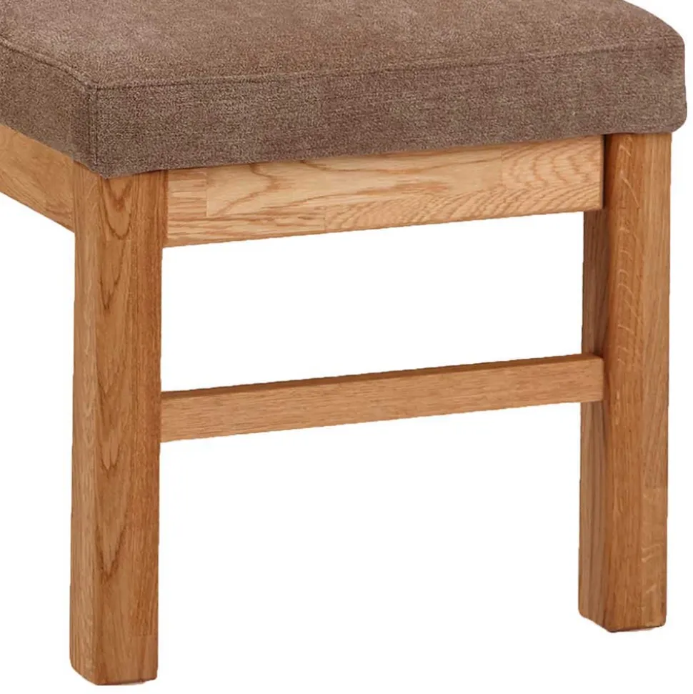 Moderne Wildeiche Eckbank mit Polsterung - Virds