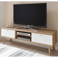 Moderne Wohnmöbel Kombi in Weiß - Cablos (fünfteilig)