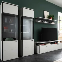 Moderne Wohnwand-Möbel im Set - Loazin (vierteilig)