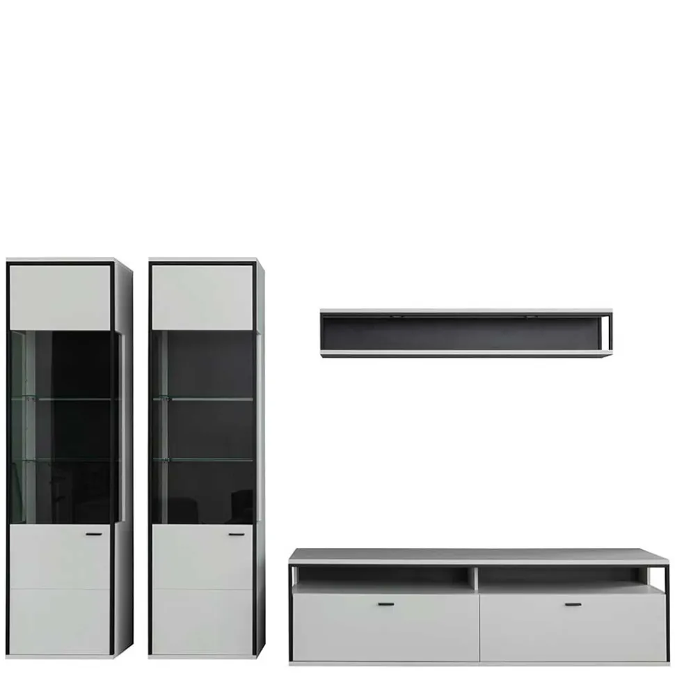 Moderne Wohnwand-Möbel im Set - Loazin (vierteilig)