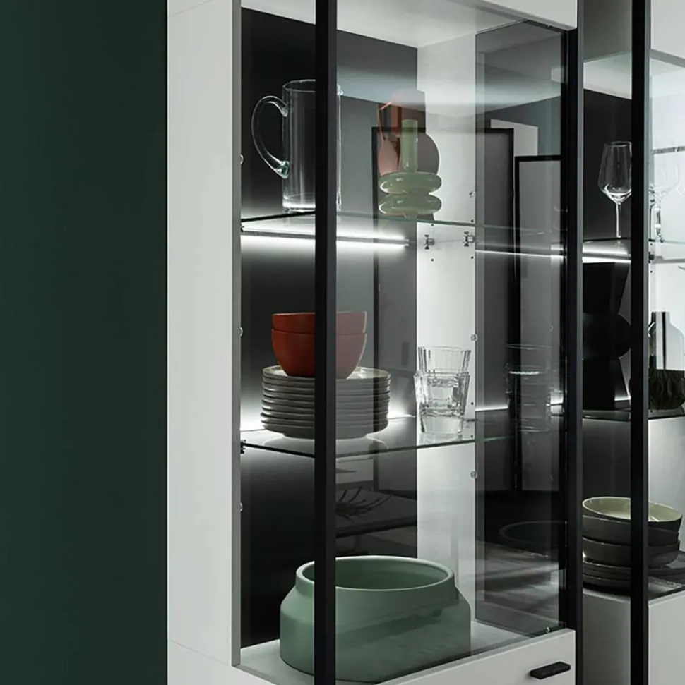 Moderne Wohnwand-Möbel im Set - Loazin (vierteilig)