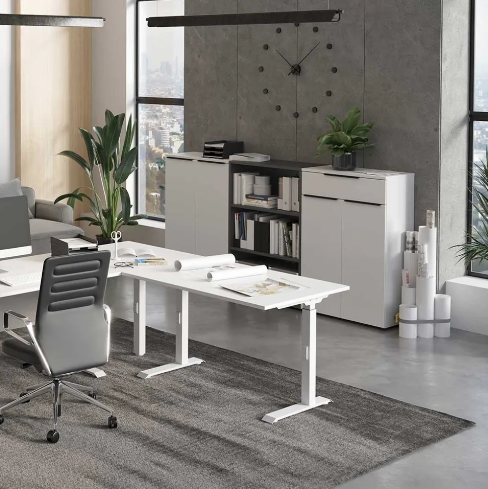 Moderner Aktenschrank in Weiß - Sparkle