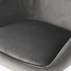 Moderner Armlehnenstuhl in Grau & Schwarz - Sazilo (2er Set)