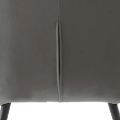 Moderner Armlehnenstuhl in Grau & Schwarz - Sazilo (2er Set)