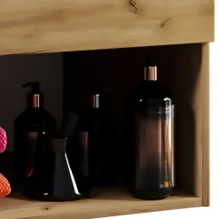 Moderner Bad Waschplatz im Holz Look - Toulon (zweiteilig)