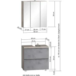 Moderner Badblock Set-Angebot - Mia (fünfteilig)