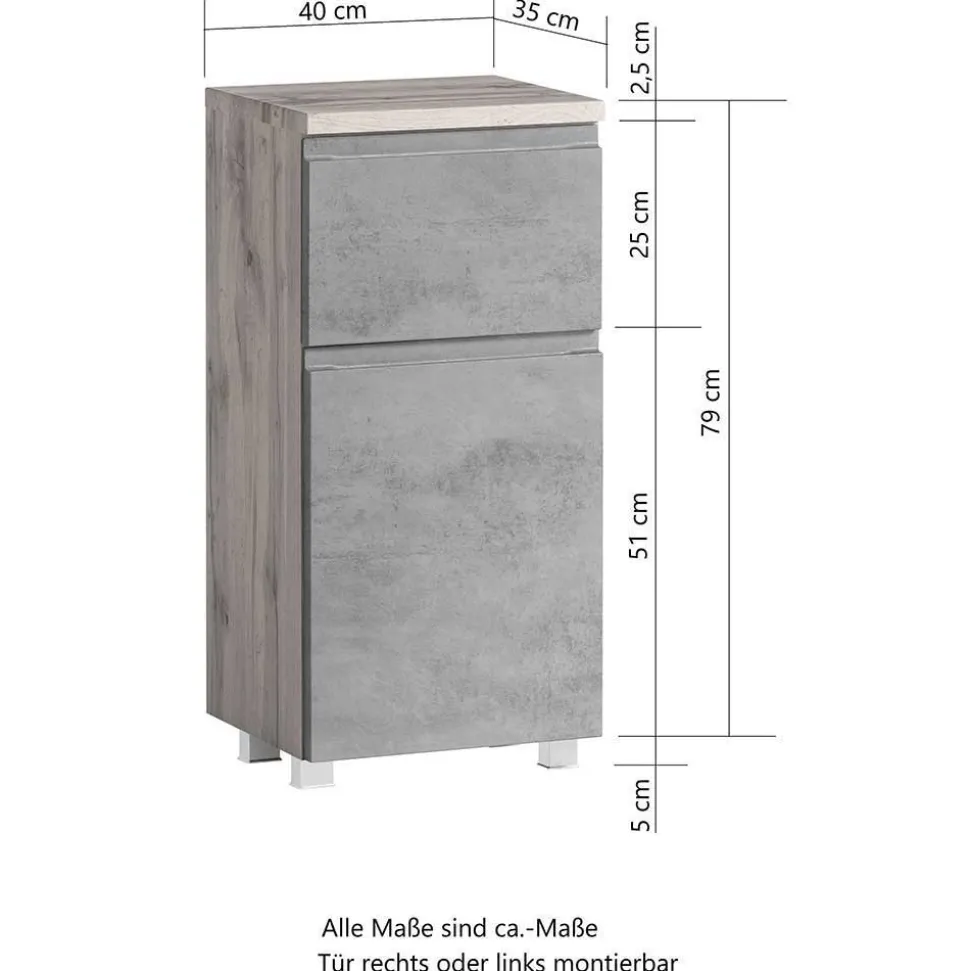 Moderner Badblock Set-Angebot - Mia (fünfteilig)