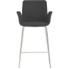 Moderner Barstuhl mit Armlehnen in Dunkelgrau - Vaiana