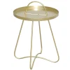 Moderner Beistelltisch in Goldfarben - Parca
