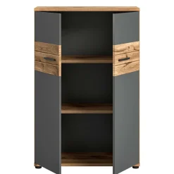 Moderner Büroschrank in Wildeichefarben - Lucios