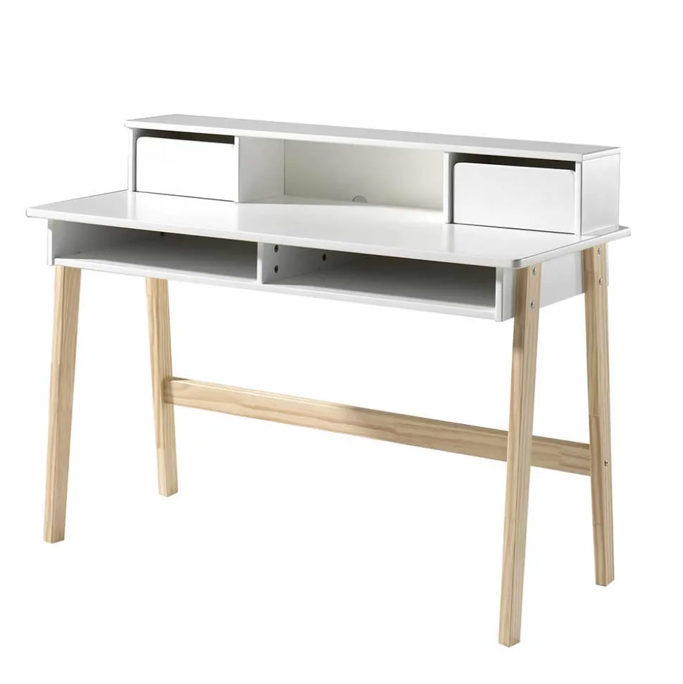 Moderner Design Schreibtisch inkl Aufsatz - Mauricia