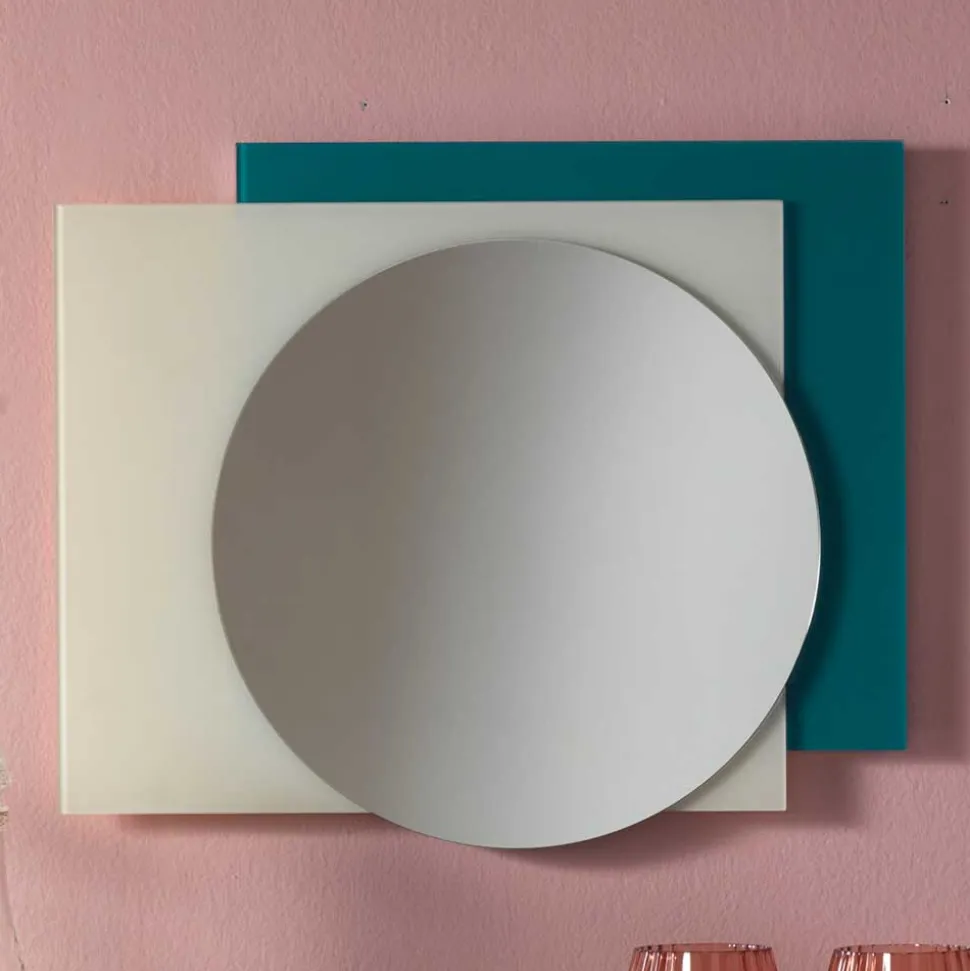 Moderner Designspiegel in Rund - Santobal