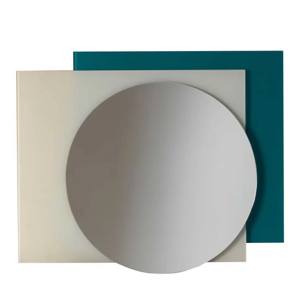 Moderner Designspiegel in Rund - Santobal