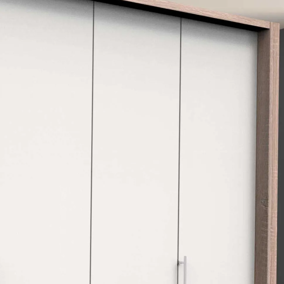 Moderner Falttürenschrank mit Metallgriffen - Vaclyn