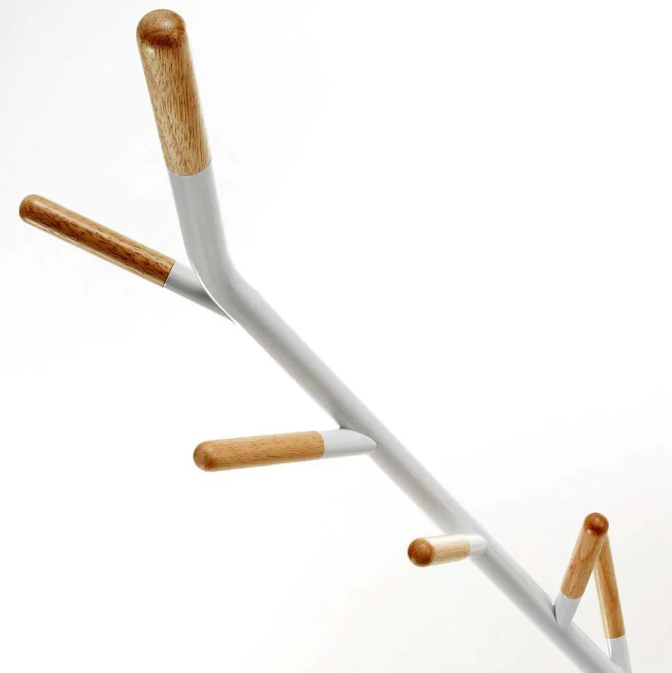 Moderner Garderobenständer aus Stahl & Holz - Kario