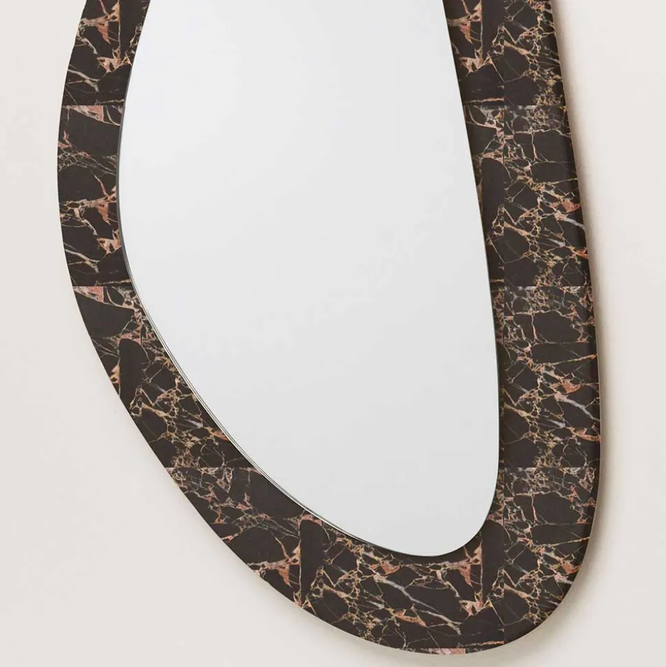 Moderner Glasspiegel mit Steinrahmen - Cibiao