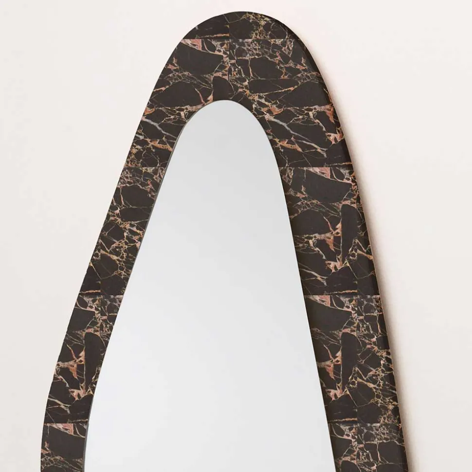 Moderner Glasspiegel mit Steinrahmen - Cibiao