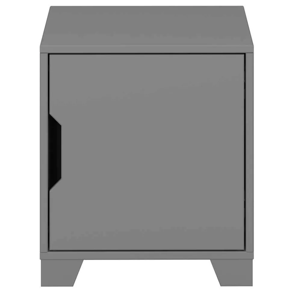 Moderner Nachtschrank in Grau - Niento