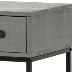 Moderner Nachttisch in Grau & Schwarz - Firgetta