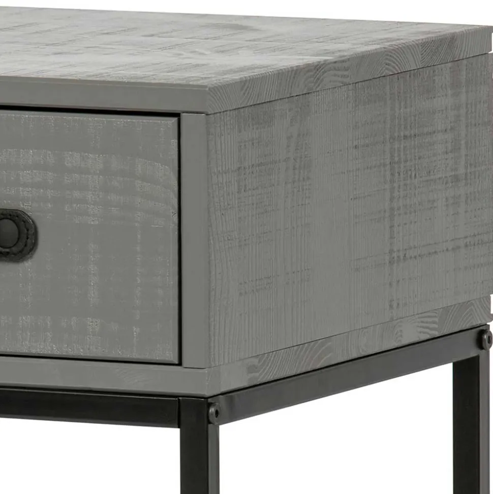 Moderner Nachttisch in Grau & Schwarz - Firgetta