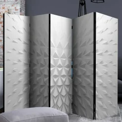 Moderner Paravent mit 3D Tetraeder Muster - Viamo