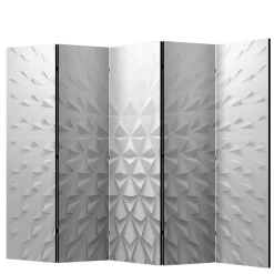 Moderner Paravent mit 3D Tetraeder Muster - Viamo