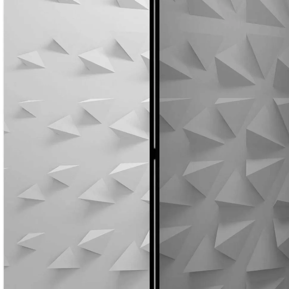 Moderner Paravent mit 3D Tetraeder Muster - Viamo