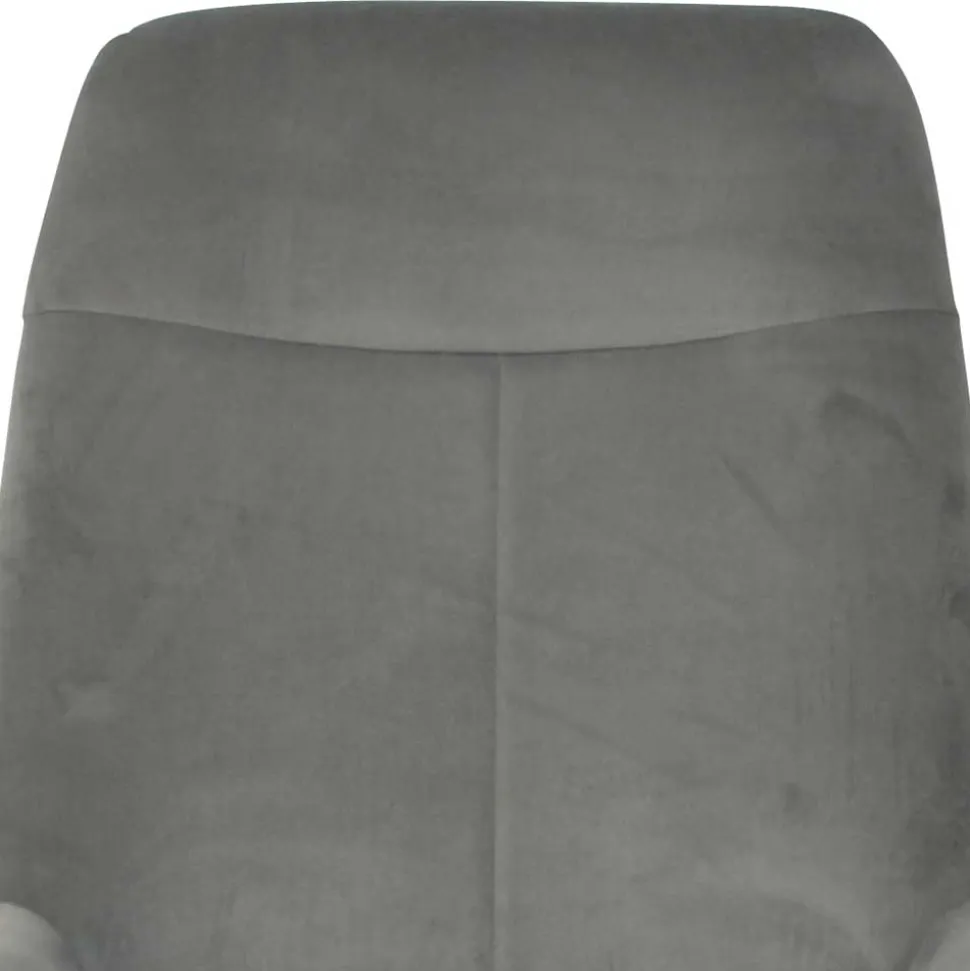 Moderner Schaukelstuhl aus Samt in Grau - Cenka