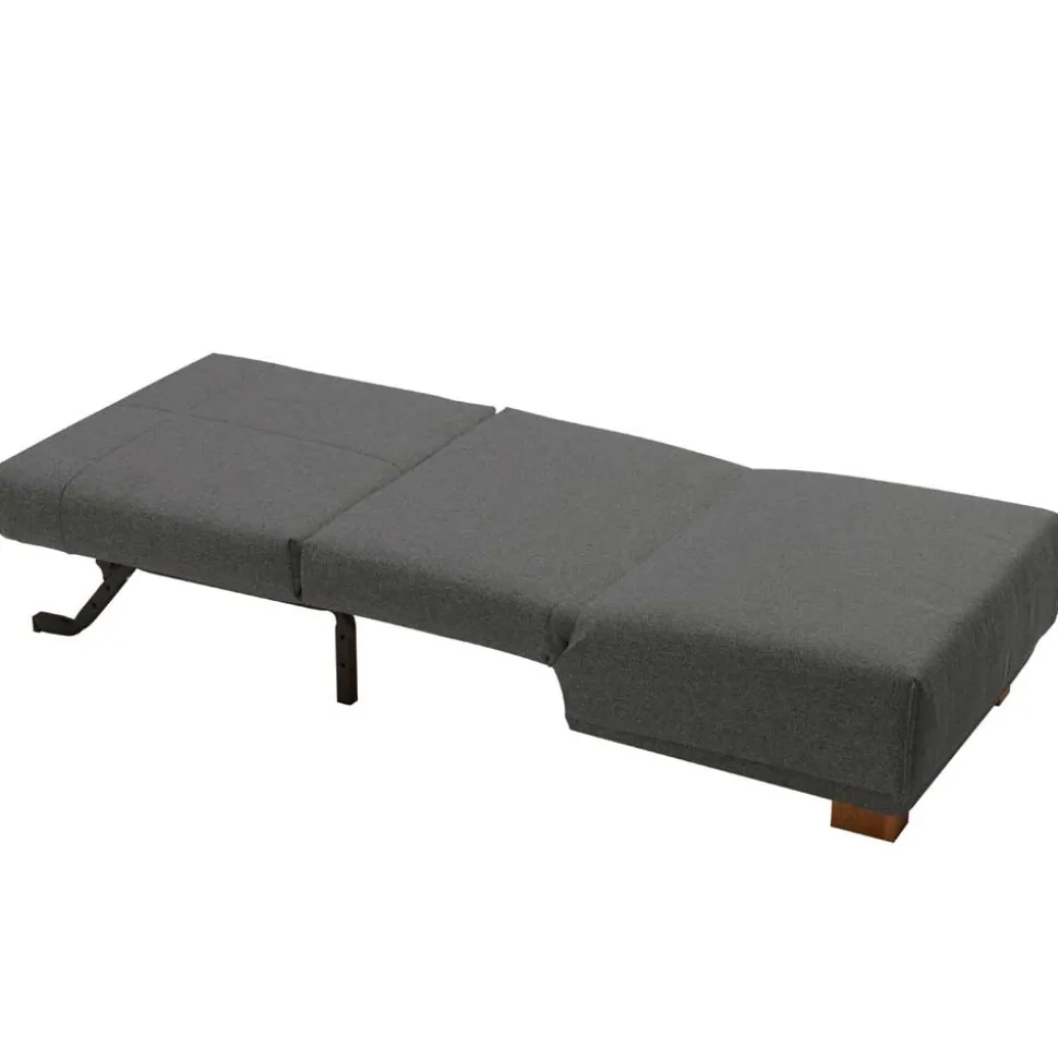 Moderner Schlafsessel in Dunkelgrau & Eiche - Amare