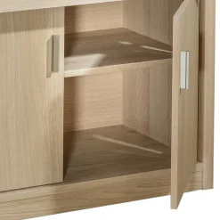 Moderner Schreibschrank mit Furnier Eiche - Twinn