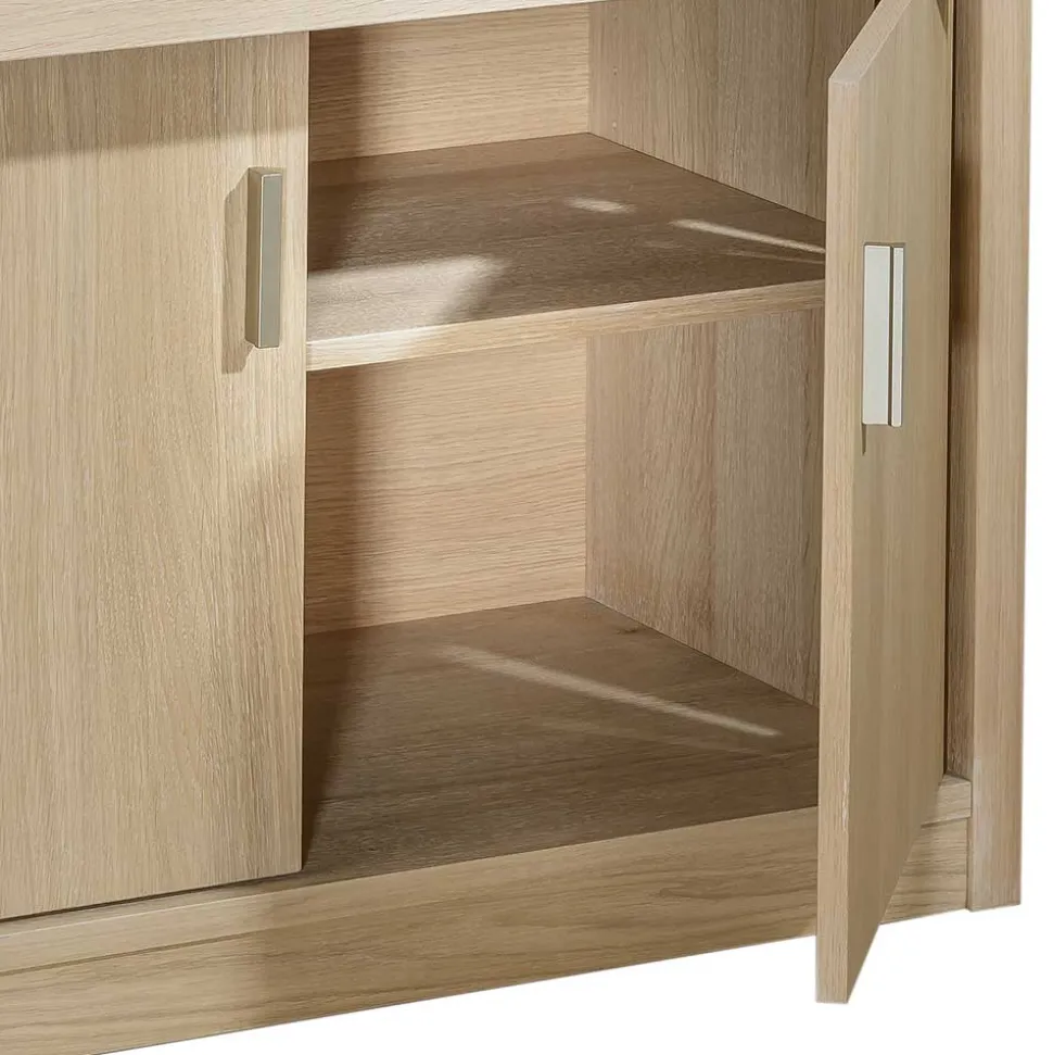 Moderner Schreibschrank mit Furnier Eiche - Twinn