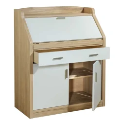 Moderner Sekretär in Creme & Eiche Bianco - Jamaica