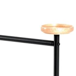 Moderner Skandi Herrendiener in Schwarz & Buche - Lucan