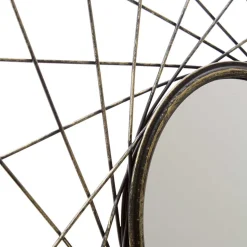 Moderner Spiegel in Altgold Metallrahmen - Emrany