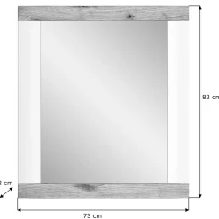 Moderner Spiegel in Weiß & Wildeiche - Hihat