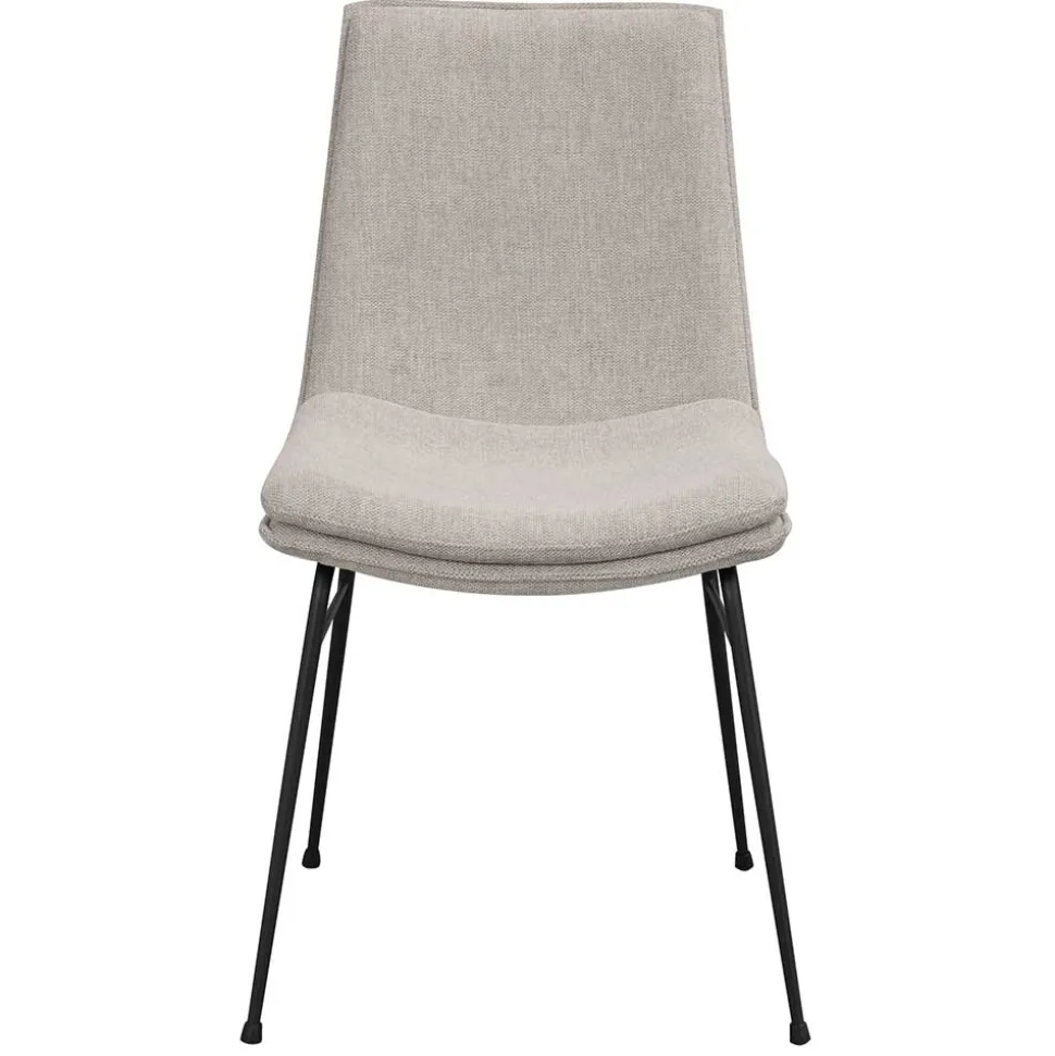 Moderner Stoffstuhl in Grau - Sanctarin (2er Set)