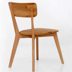 Moderner Stuhl aus Kernbuche Massivholz - Brossan