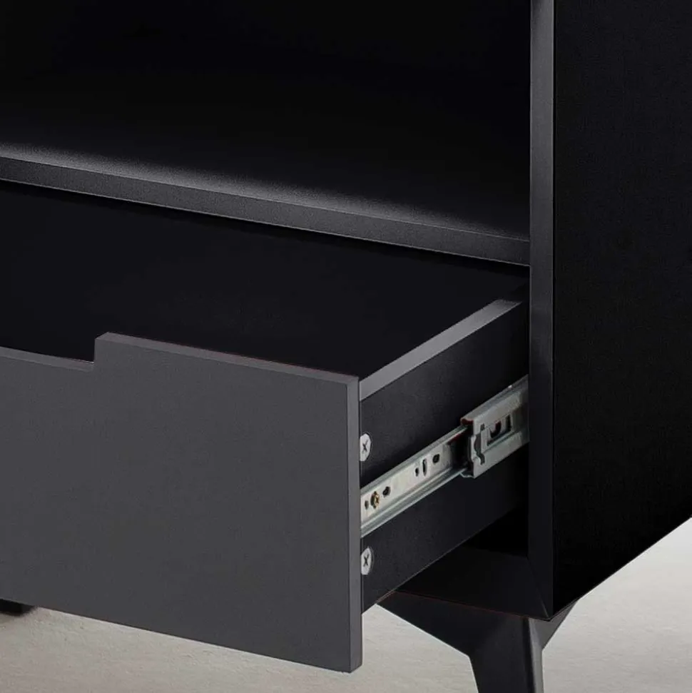 Moderner TV Unterschrank in Weiß & Grau - Vadids