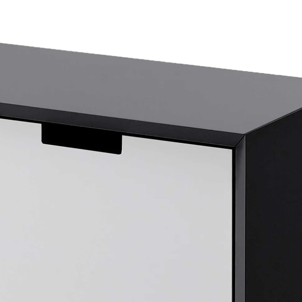 Moderner TV Unterschrank in Weiß & Grau - Vadids