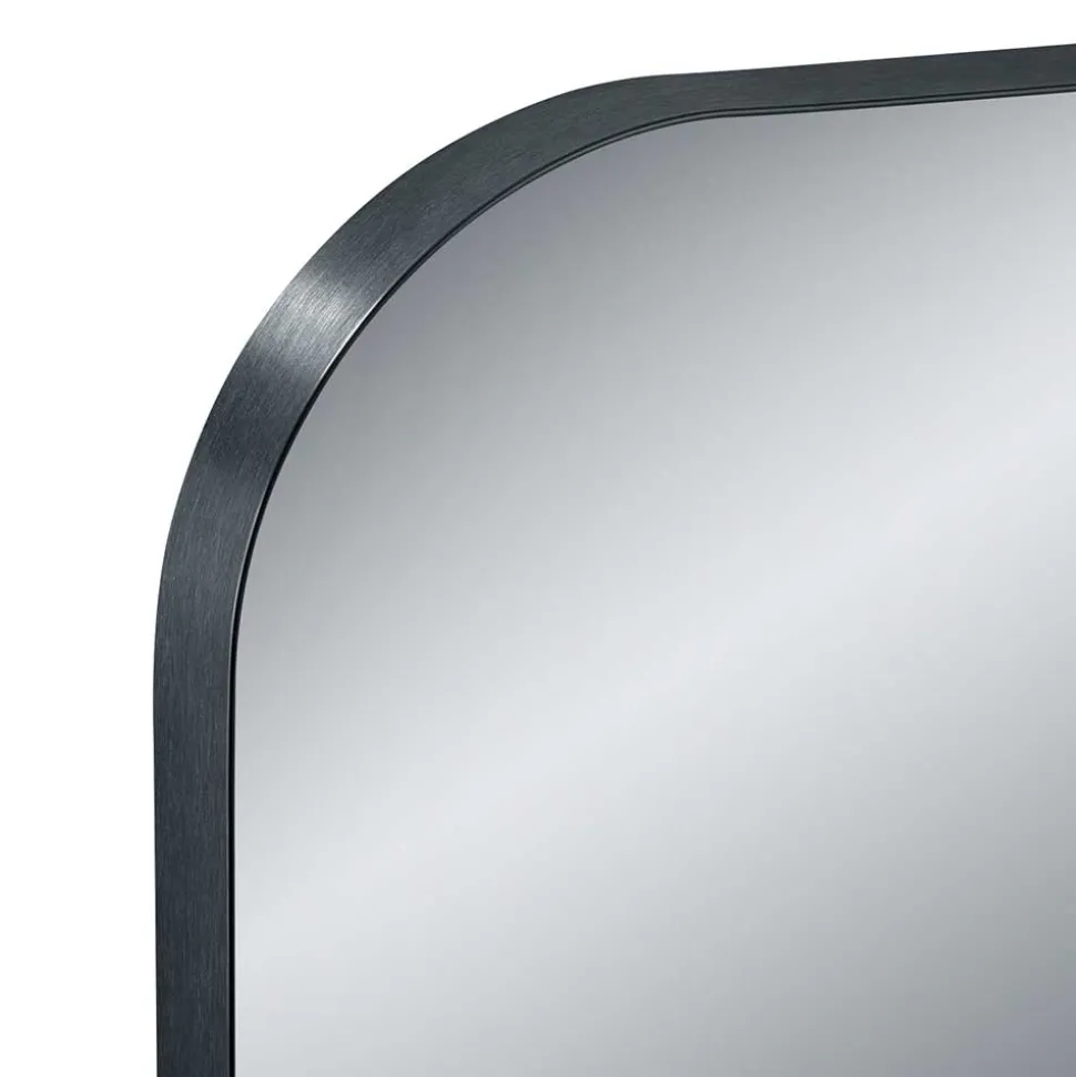 Moderner Wandspiegel 50x150 cm in Schwarz - Katralan